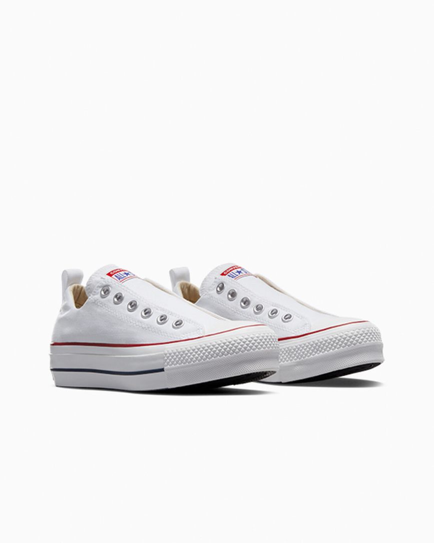 Women's Converse Chuck Taylor All Star Lift Slip Low Top Platform Shoes White / Red / Blue | AU 13069K
